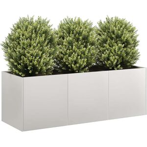 vidaXL Plantekasse 120x40x40 cm rustfritt stål