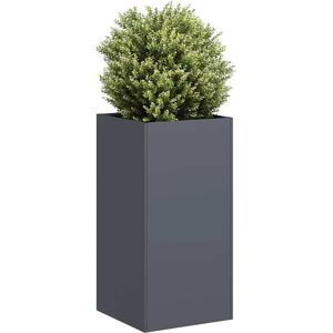 vidaXL Plantekasse antrasitt 40x40x80 cm kaldvalset stål