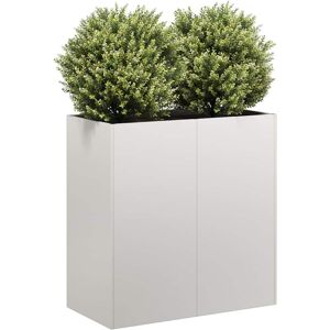 vidaXL Plantekasse 80x40x80 cm rustfritt stål