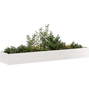 vidaXL Plantekasse 360x80x40 cm rustfritt stål