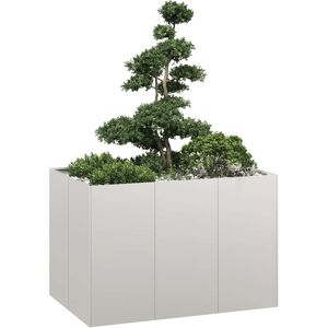 vidaXL Plantekasse 120x80x80 cm rustfritt stål