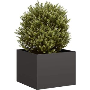 vidaXL Plantekasse svart 40x40x30 cm stål