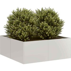 vidaXL Plantekasse 80x80x30 cm rustfritt stål