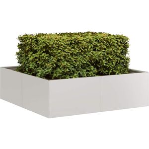 vidaXL Plantekasse 100x100x30 cm rustfritt stål
