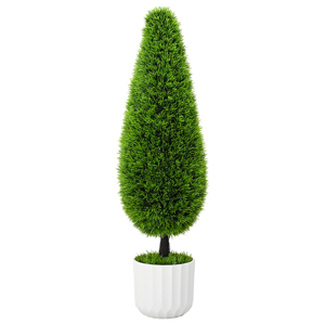 vidaXL Kunstig Plante Topiary Furu med Potte 24x90 cm Grønn