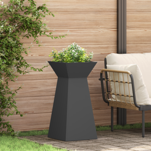 vidaXL Planteholder Svart Plast 35 x 35 x 73 cm Planteholder