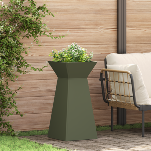 vidaXL Planter Stativ Set Olivengrønn Metall 35 x 35 x 73 cm
