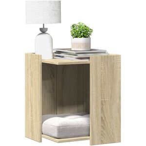 vidaXL Skap til kattetoalett sonoma eik 42x42x51 cm konstruert tre