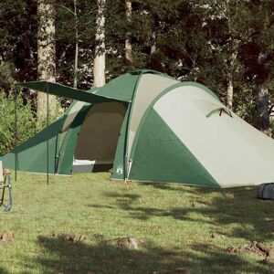vidaXL Kuppeltelt for camping 6 personer grønn vanntett