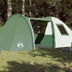 vidaXL Kuppeltelt for camping 6 personer grønn vanntett