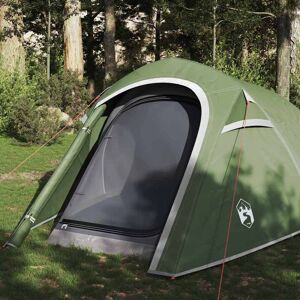 vidaXL Tunneltelt for camping 3 personer grønn vanntett