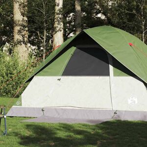 vidaXL Kuppeltelt for camping 6 personer grønn vanntett