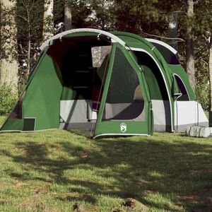 vidaXL Tunneltelt for camping 4 personer grønn vanntett