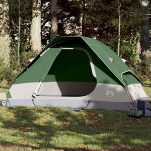 vidaXL Kuppeltelt for camping 6 personer grønn vanntett