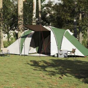vidaXL Kuppeltelt for camping 6 personer grønn vanntett