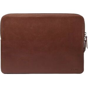 Trunk Ekte Skinn Sleeve til Macbook 14" (33 x 23,5 x 2 cm) - Brown