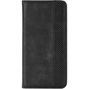 INCOVER Doogee N40 Pro Vintage Flip Deksel - Imitert Skinn - Svart