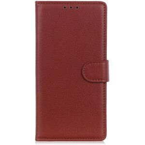 EIDERWOOD Google Pixel 10 / 10 Pro / 9 / 9 Pro Litchi Kunstskinn Deksel m. Veske - Brun