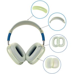 INCOVER AirPods Max Fleksibelt Silikondeksel med Bøylebeskyttelse - Gjennomsiktig / Grønn
