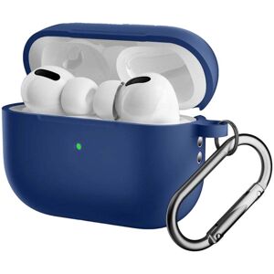 INCOVER Apple Airpods Pro 2nd Gen (2022) Silikondeksel med Karabinkrok - Mørke blå