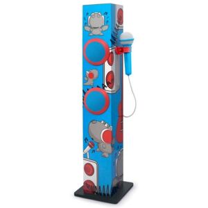 MUSE Bluetooth Tower Speaker for Kids w. Microphone For Karaoke - Red & Blue Dragon