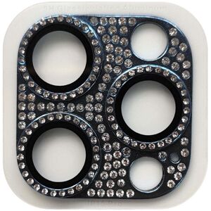 INCOVER iPhone 15 Pro / 15 Pro Max Kameralinsebeskyttelse m. Rhinestenen - Svart