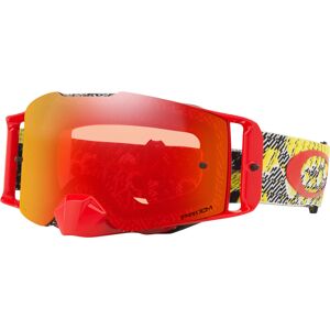 Oakley Front Line Dazzle Dyno Motocross briller en størrelse Blå Oransje