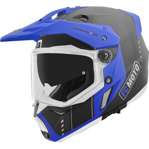 FC-Moto Merkur Pro Air Enduro hjelm L Svart Blå