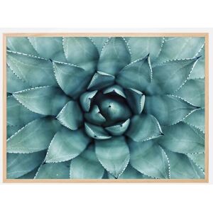 Bildverkstad Turkis Blomst Plakat (40x50 Cm)