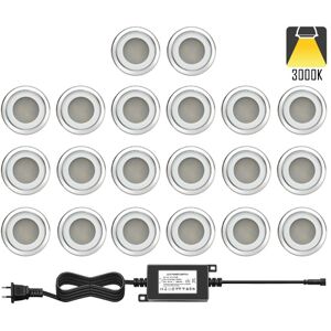 Np Terrassebelysning A2 20 X 0,8w Varmhvit Ip67 Dimbar