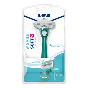 LEA Soft 3 Sensitive - 1 høvel + 1 blad