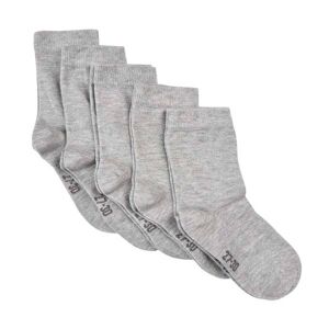 Minymo 5-Pack Sokker Til Barn, Light Grey Melange