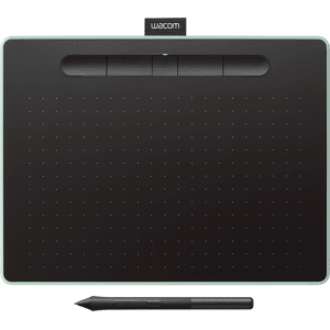 Wacom Intuos M with Bluetooth - Digitaliserer - høyre- og venstrehåndet - 21.6 x 13.5 cm - elektromagnetisk - 5 knapper - trådløs, kablet - USB, Blue