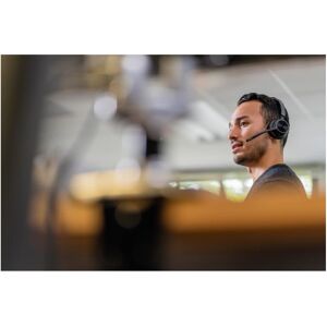 Poly Voyager 4310 - Voyager 4300 UC series - hodesett - on-ear - Bluetooth - trådløs, kablet - USB-A - svart - Zoom Certified