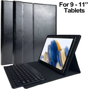 Black Leather Case & Black Bluetooh Keyboard for Samsung Galaxy Tab S6 Lite (2024) 10.4″