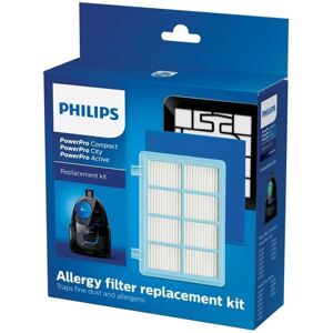 Philips FC8010 - Filtersett - for støvsuger - for PowerPro Active FC9552, FC9553, FC9555, FC9556; PowerPro Compact FC9328, FC9329, FC9334