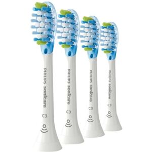 Philips Sonicare C3 Premium HX9044 Plaque Control - Ekstra tannbørstehode - for tannbørste - hvit (pakke med 4)