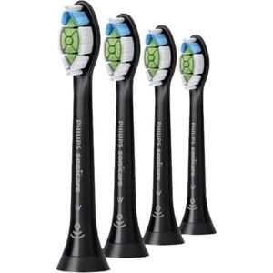 Philips Sonicare W HX6064 Optimal White - Utskiftningsbørstehode - for tannbørste - svart (en pakke 4) - for Sonicare 2 Series; Sonicare DiamondClean