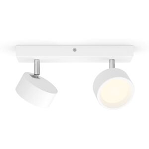 Philips Bracia-spotlys til tak/vegg, 2 stk., Overflateegnet, LED, 2700 K, 1100 lm, 220 - 240 V, Hvit