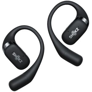 Shokz OpenFit - True wireless-hodetelefoner med mikrofon - åpent øre - over-øret-montering - Bluetooth - svart