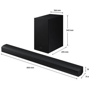 Samsung HW-B650D - B-Series - Lydplankesystem - for hjemmeteater - 3,1 kanaler - trådløs - Bluetooth - svart