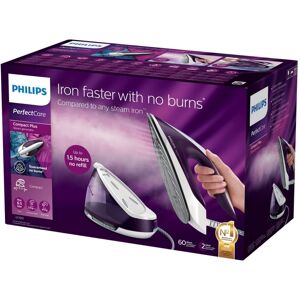 Philips PerfectCare Compact Plus GC7933 - Dampstrykejern med automatisk slukking - såleplate: SteamGlide Plus - 2400 W - magisk purpur