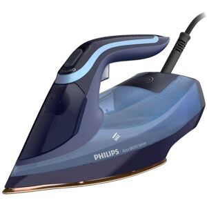 Philips Azur 8000 Series DST8020 - Dampstrykejern med automatisk slukking - såleplate: SteamGlide Elite - 3000 W - lys blå