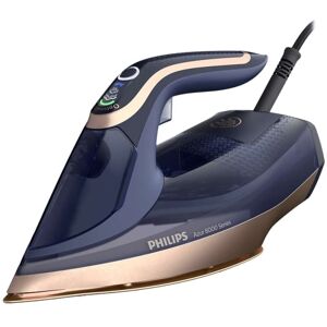Philips Azur 8000 Series DST8050 - Dampstrykejern med automatisk slukking - såleplate: SteamGlide Elite - 3000 W - mørk blå