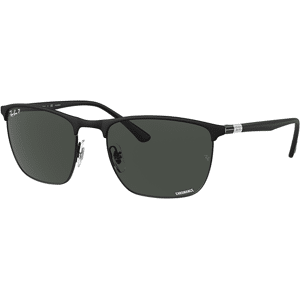 Ray-Ban Sunglasses 0RB3686 Matte Black Polar/Dark Grey Lenses, solbriller MATTE BLACK ON BLACK
