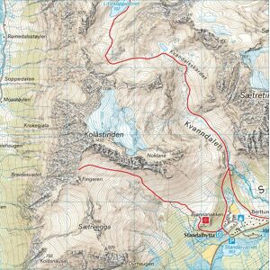 Calazo Høyfjellskart Sunnmøre Ørsta & Volda 1:30 000