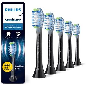 Philips Sonicare Brushhead C3, 4+1 pack, Black