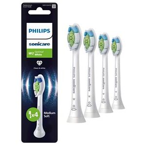 Philips Sonicare Brushhead W2, 4 pack, White
