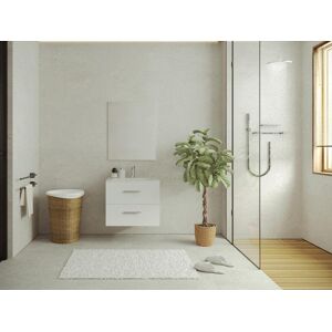 Vente-unique Móvel suspenso para colocar sob o lavatório branco 60 cm - KAYLA