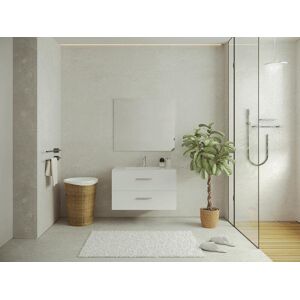 Vente-unique Móvel suspenso para lavatório branco 80 cm - KAYLA
